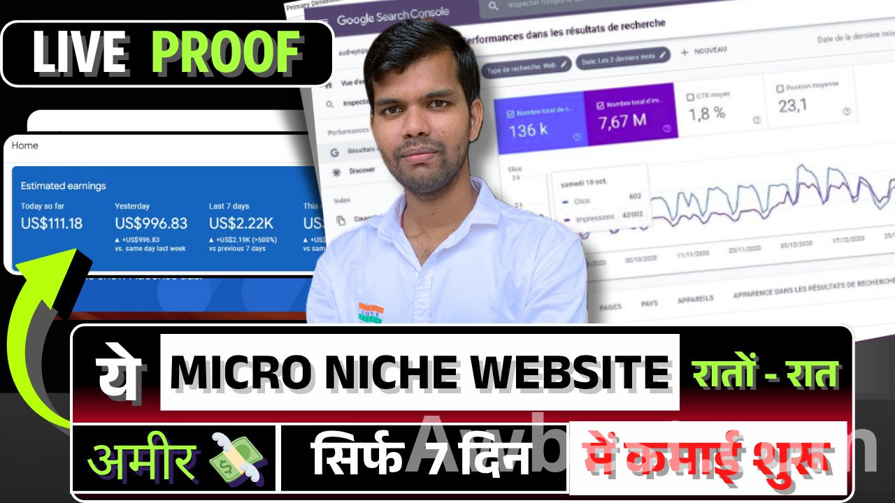 ✨ Micro Niche Website – Digital कमाई का नया Formula